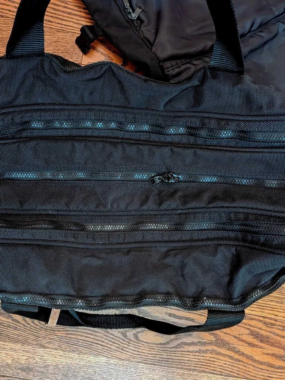 Vintage Dior Luggage Set – 2 Piece Canvas Leather Black Duffle Garment